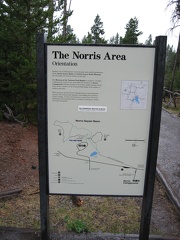 Norris Geyser Area Sign